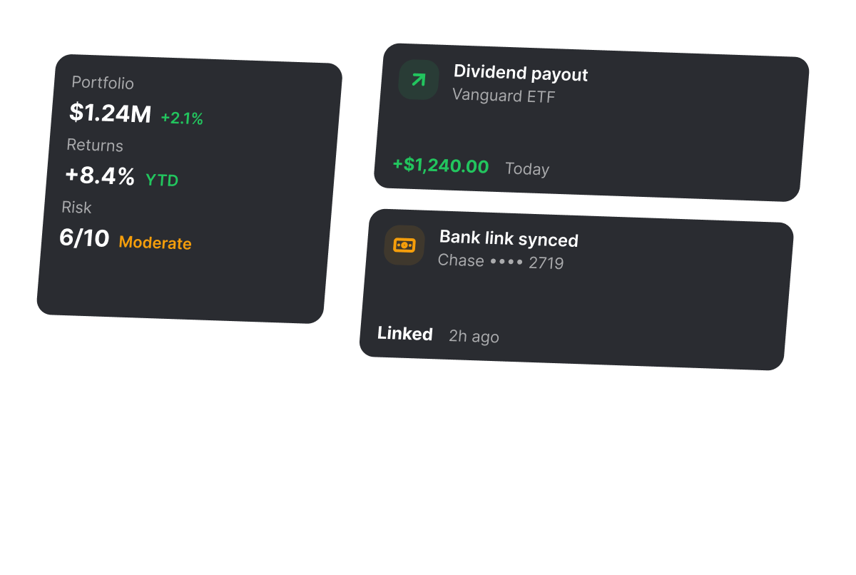 Financial technology platform interface